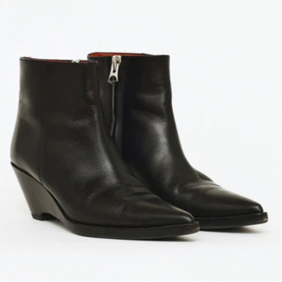ACNE STUDIOS Cony Wedge Ankle Boots Sz 39 - Picture 2 of 10